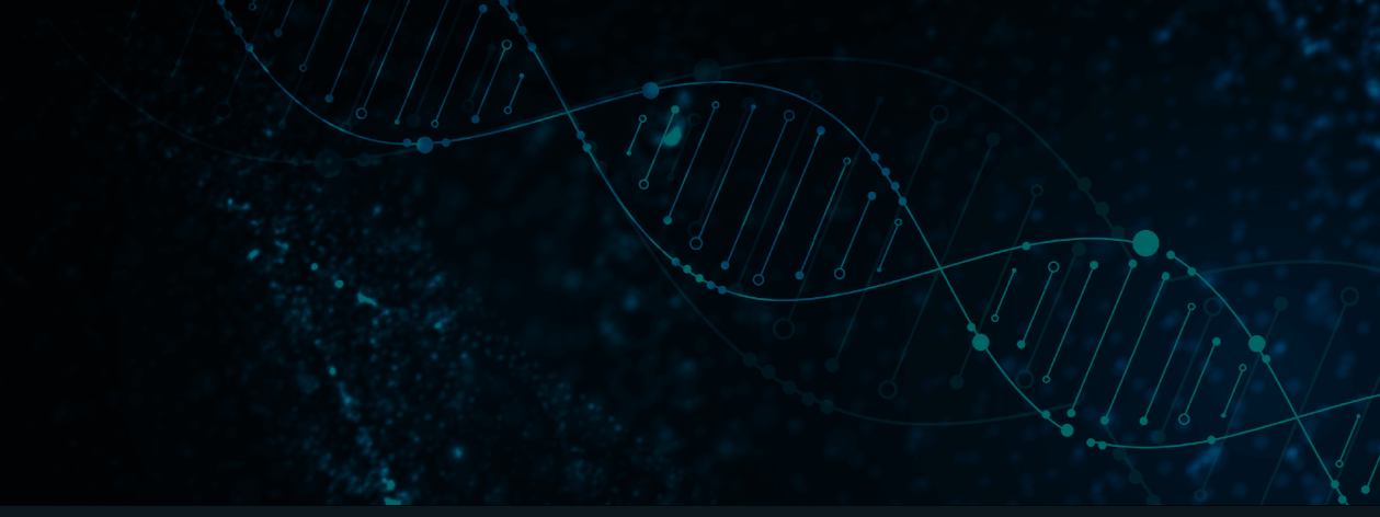 Computer graphic of DNA strands