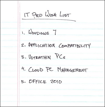 An IT Professional's Technology Wish List