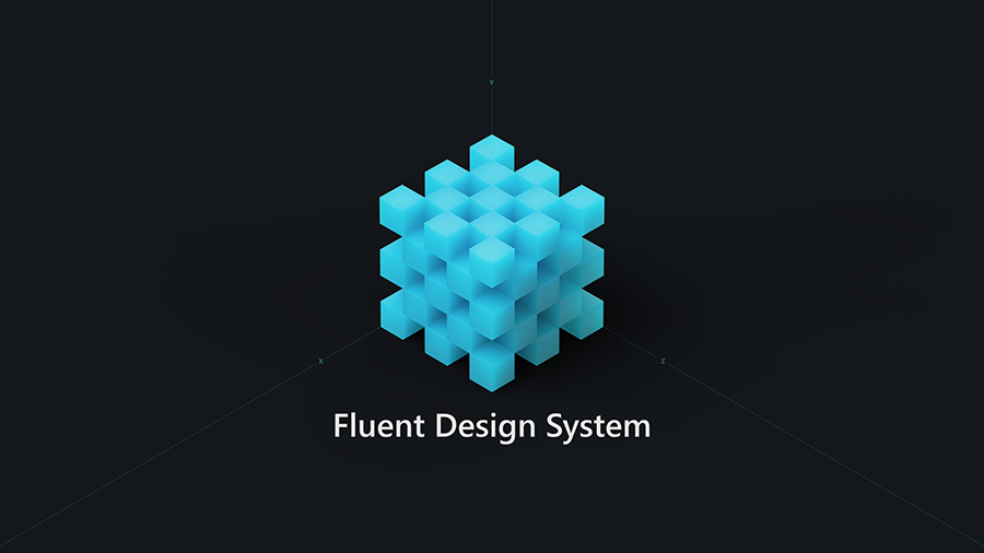 Képernyőkép a Fluent Design System rendszerről, amellyel magával ragadó felületeket hozhat létre a Microsoft megújult tervezőnyelvével.
