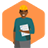 Graphic of a person wearing a hard hat