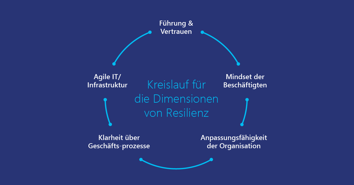 Schaubild Kreislauf der Faktoren von Resilienz