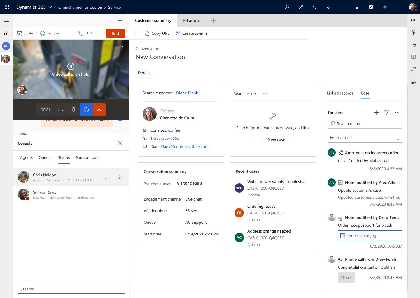 Microsoft baut den Dynamics 365-Kundendienst zu einer umfassenden digitalen Contact Center-Lösung aus, die sich das Potenzial von Microsoft Teams zunutze macht.