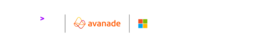 Logos of Accenture,Avande and Microsoft