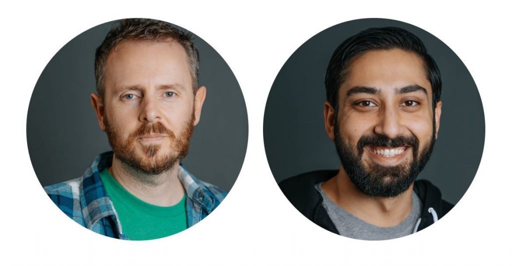 Photo of Dan DeMers (on left) and CTO Karanjot Jaswal (on right)