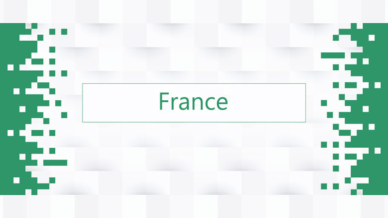 Tile graphic titled France
