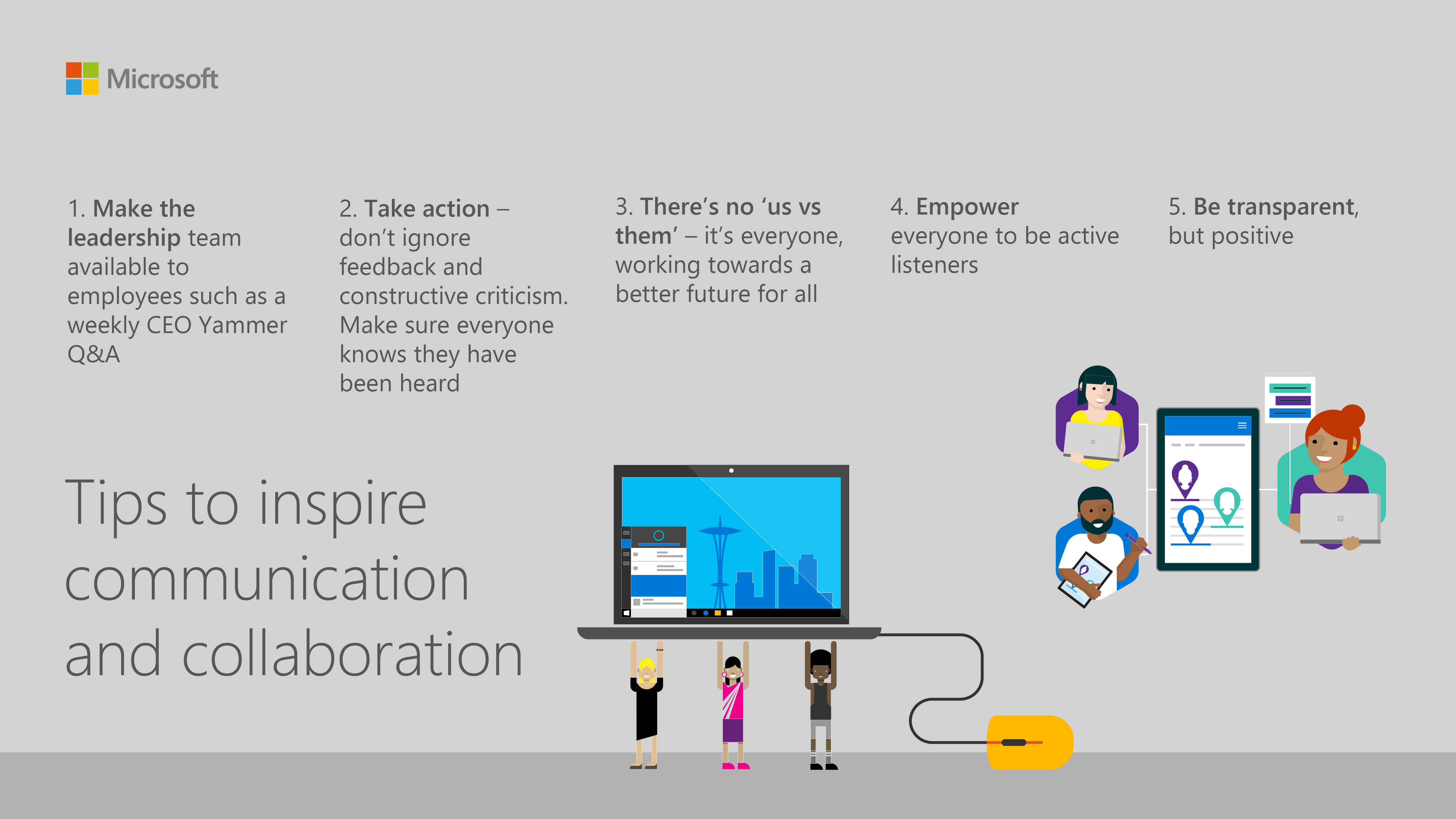 Tips to inspire collaboration and communication
