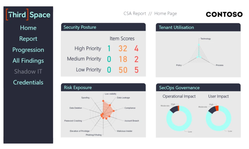 An example of a ThirdSpace security report