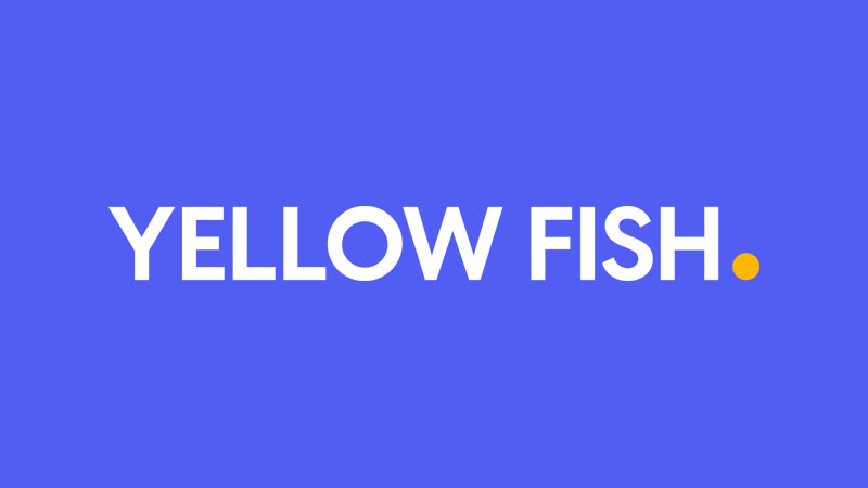 Yellow Fish agency logo linking to a promotional video on YouTube