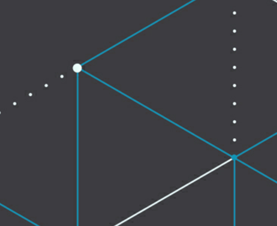 Illustration of solid and dotted lines on a dark grey background