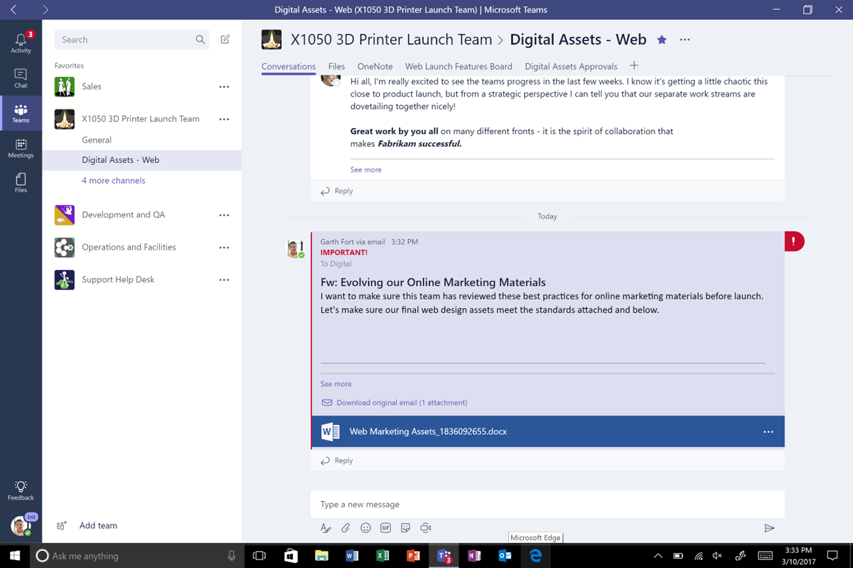 Microsoft Teams Rolls Out To Office 365 Customers Worldwide 1 1 Microsoft 365 Blog