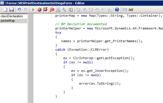 Ax 2012 Print Destination Settings Dialog Does Not Show Up Due To Wmi Error Microsoft Dynamics 9966