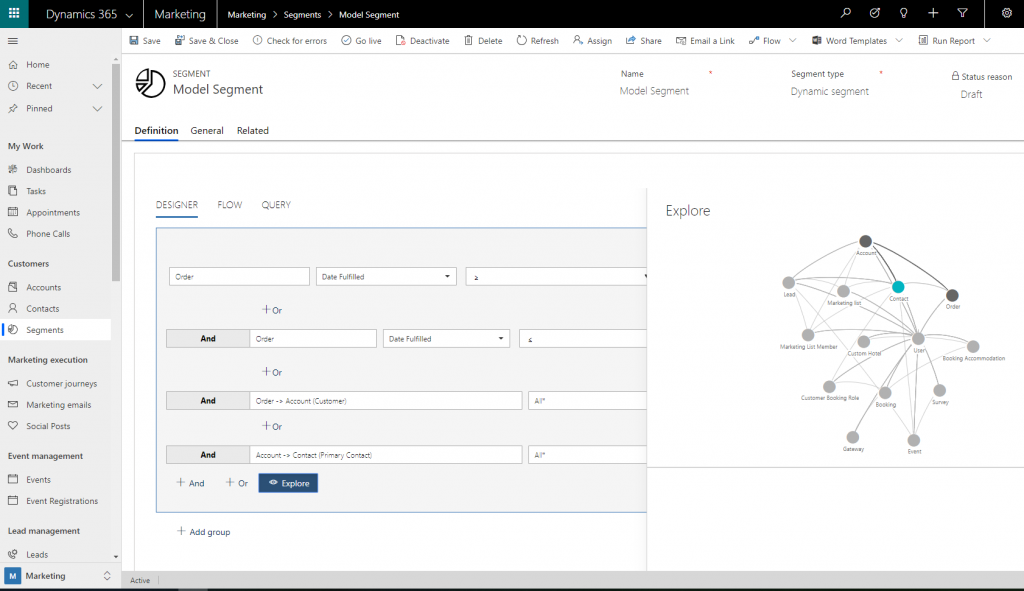 Explore Model Segment