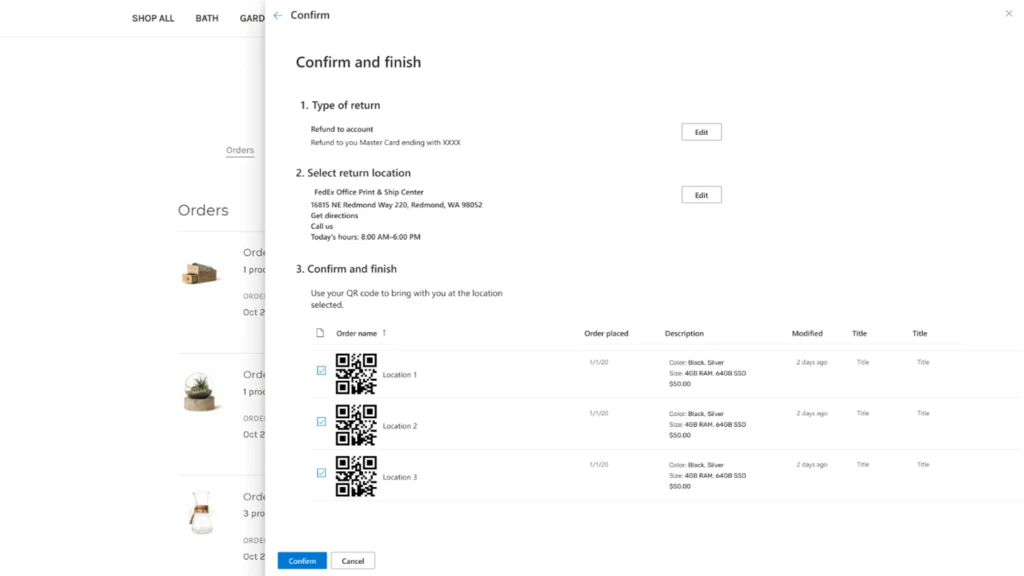 Microsoft Dynamics 365 Intelligent Order Management Return Management Connector 3