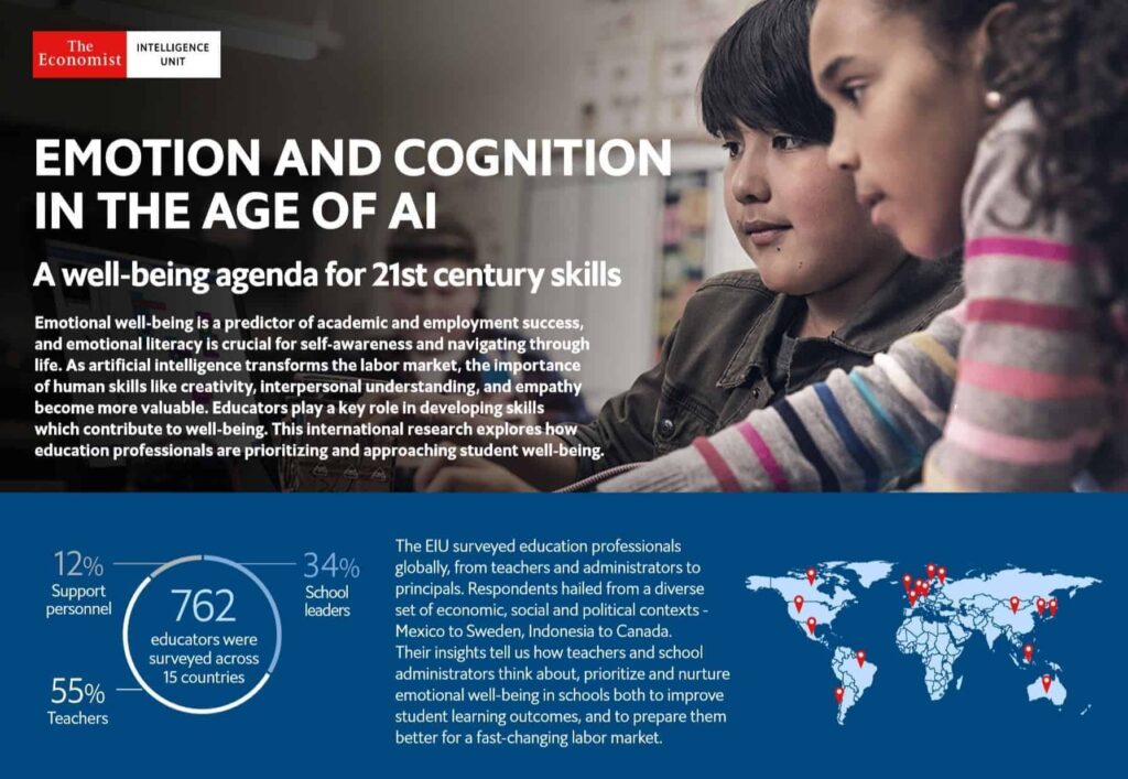 The EIU surveyed 762 educators across 15 countries on emotion and cognition in the age of AI.
