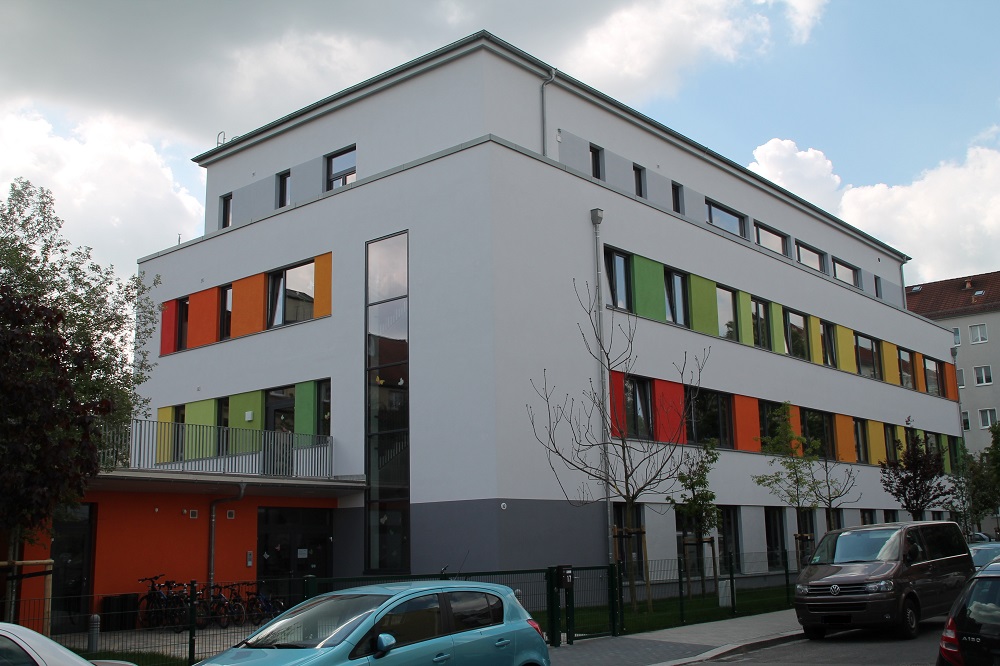 Schulgebäude der IBB Ganztagsgrundschule Dresden
