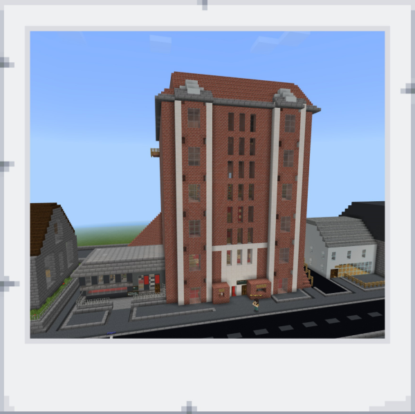 A building in Minecraft