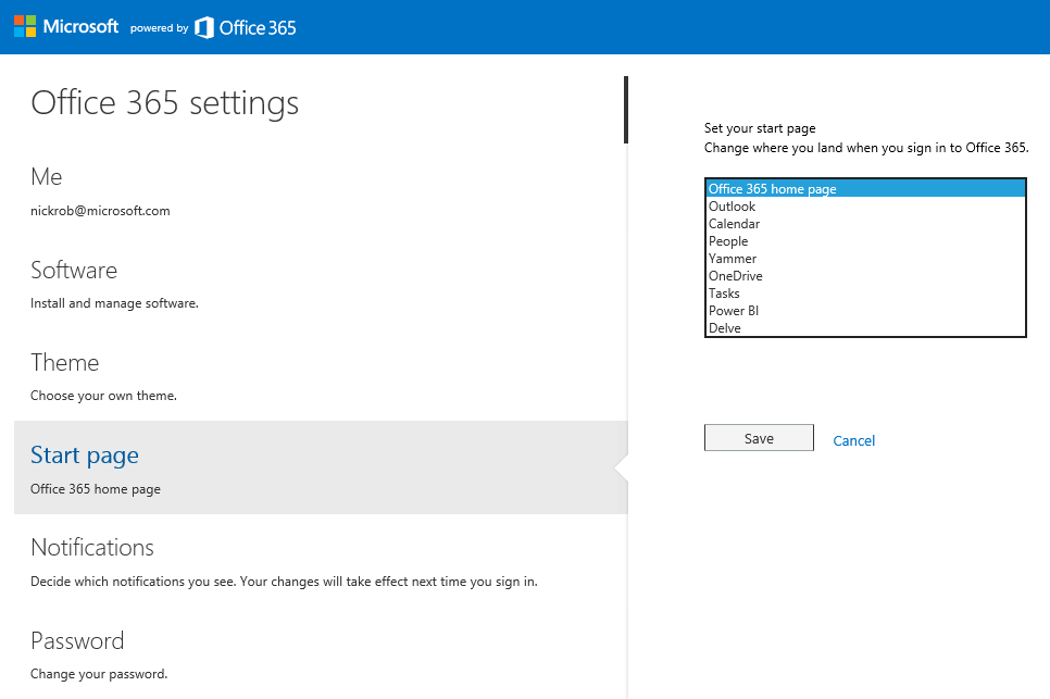 Microsoft pages. Microsoft 365 Home Page. Start settings. Microsoft delve. Domain Page Office 365.