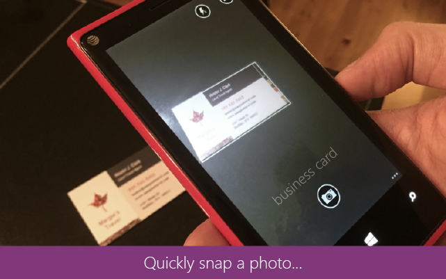 Fice Lens S You Networking—scan Business Cards To ENote Contacts To Outlook Microsoft