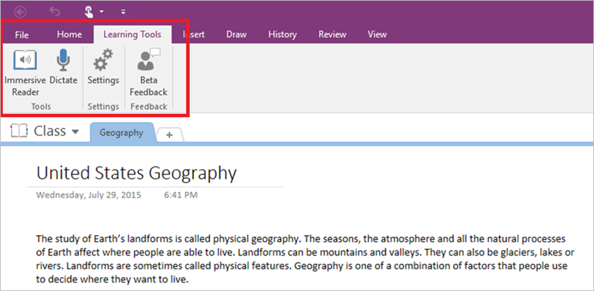 Learning onenote 2016