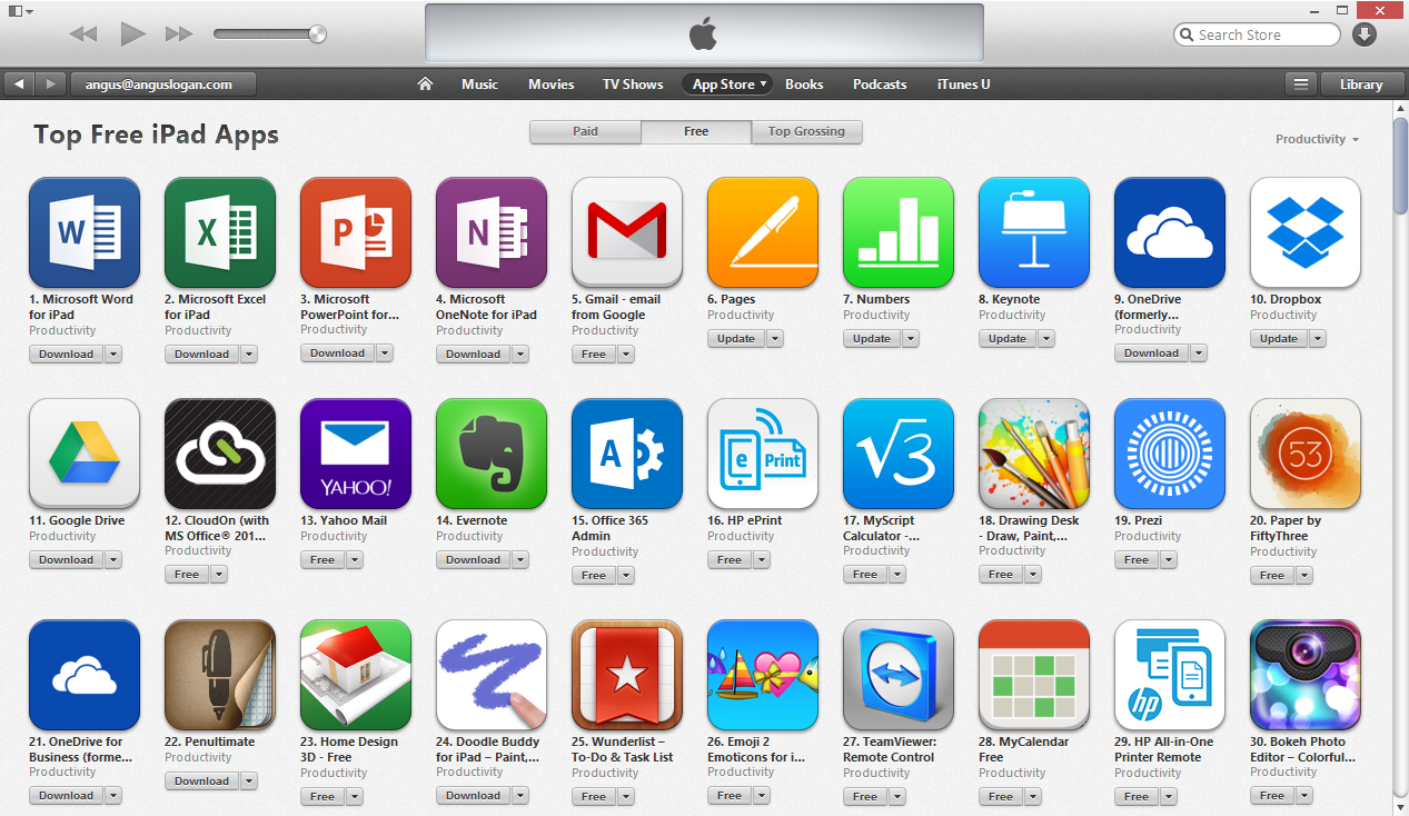Download the OneDrive, OneNote, and Office apps today!
