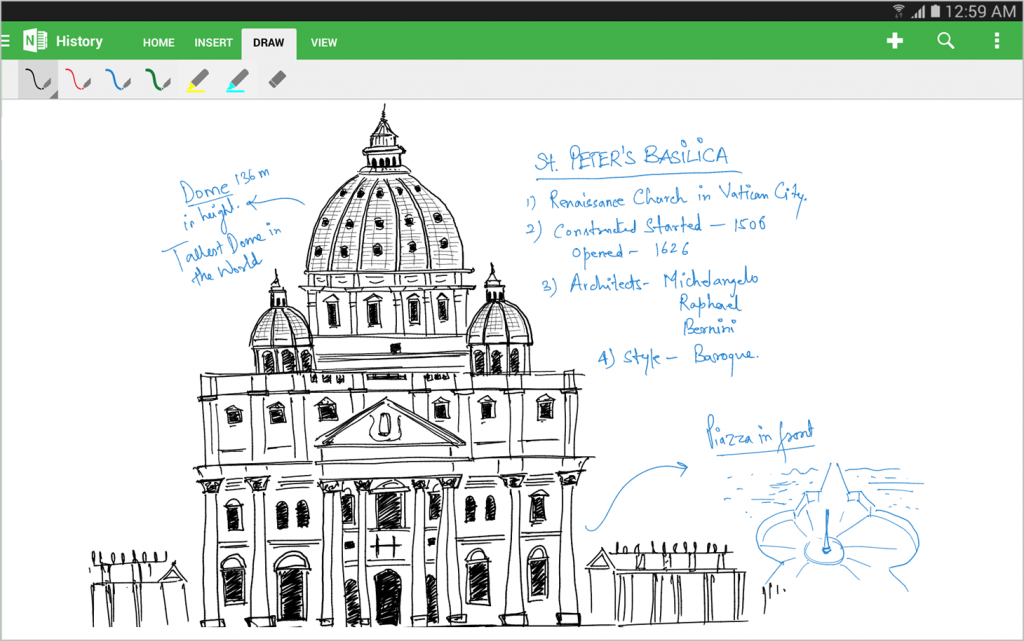 Inking with OneNote