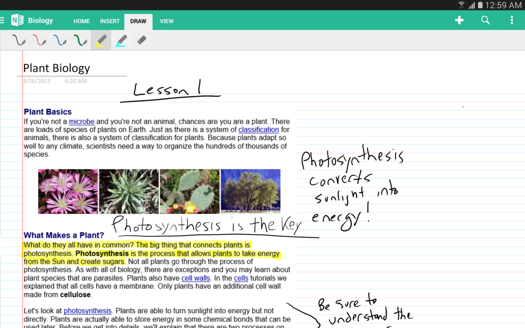 Inking with OneNote 2