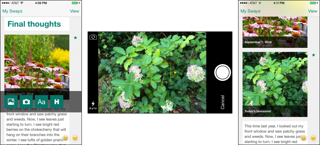Add photo with camera progression - mobile
