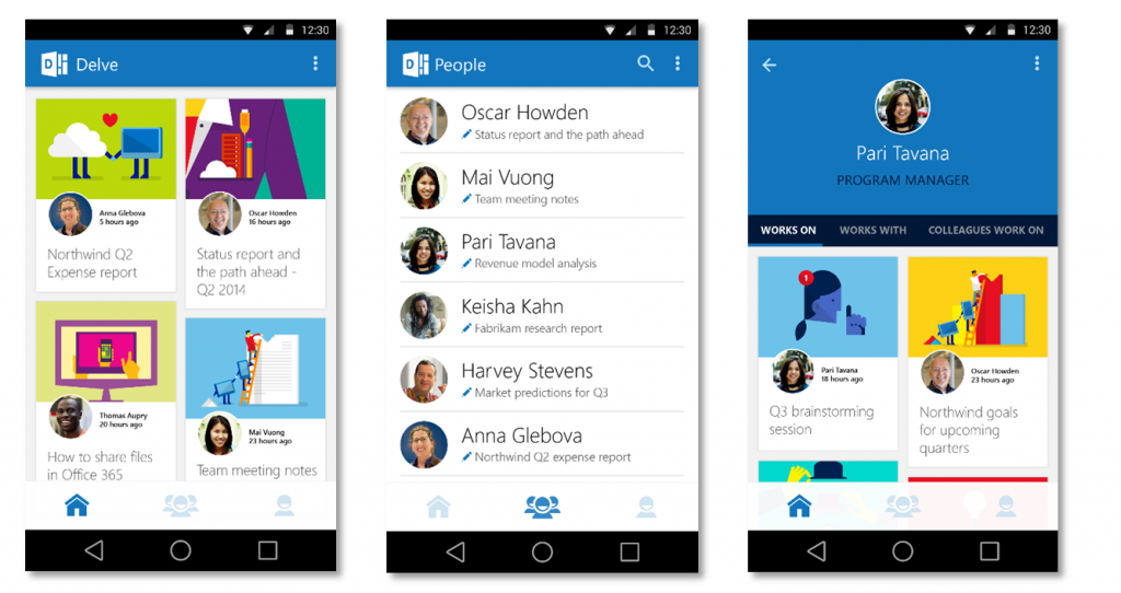 New Office Delve People Experiences in Office 365 3