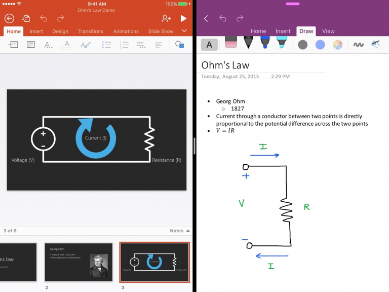onenote on ipad with apple pencil