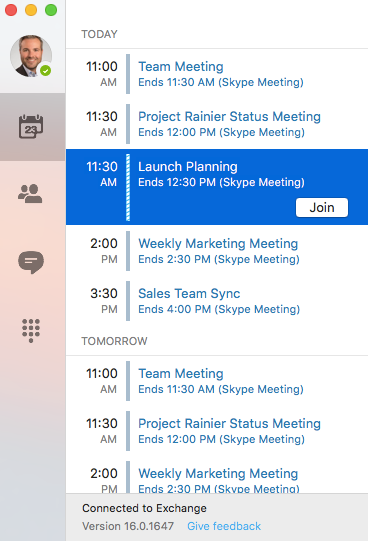 skype for business for mac will be available in 2016