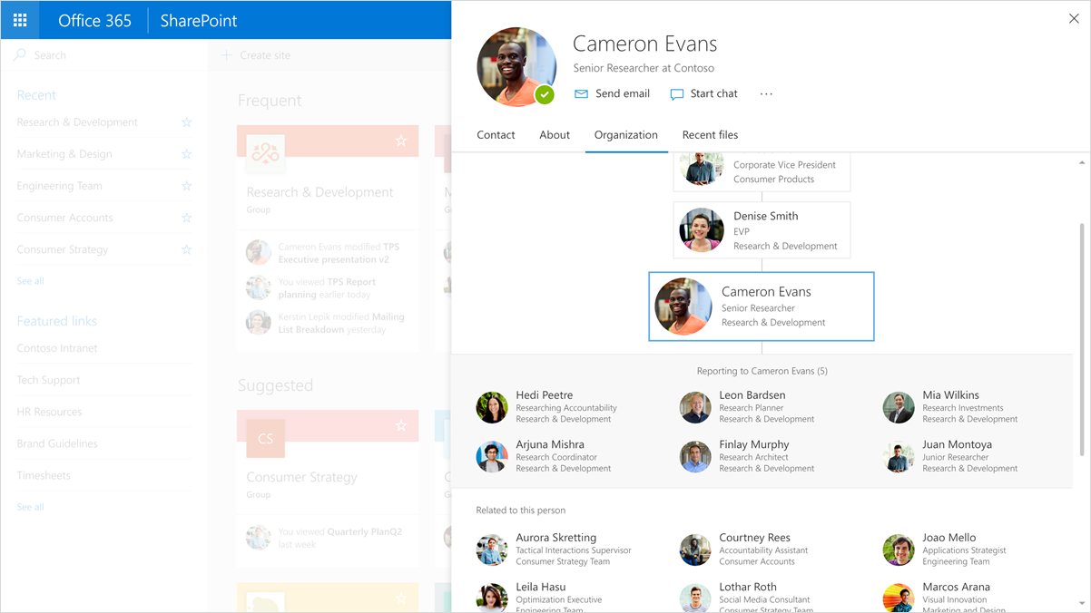 Introducing the new Office 365 profile experience | Microsoft 365 Blog