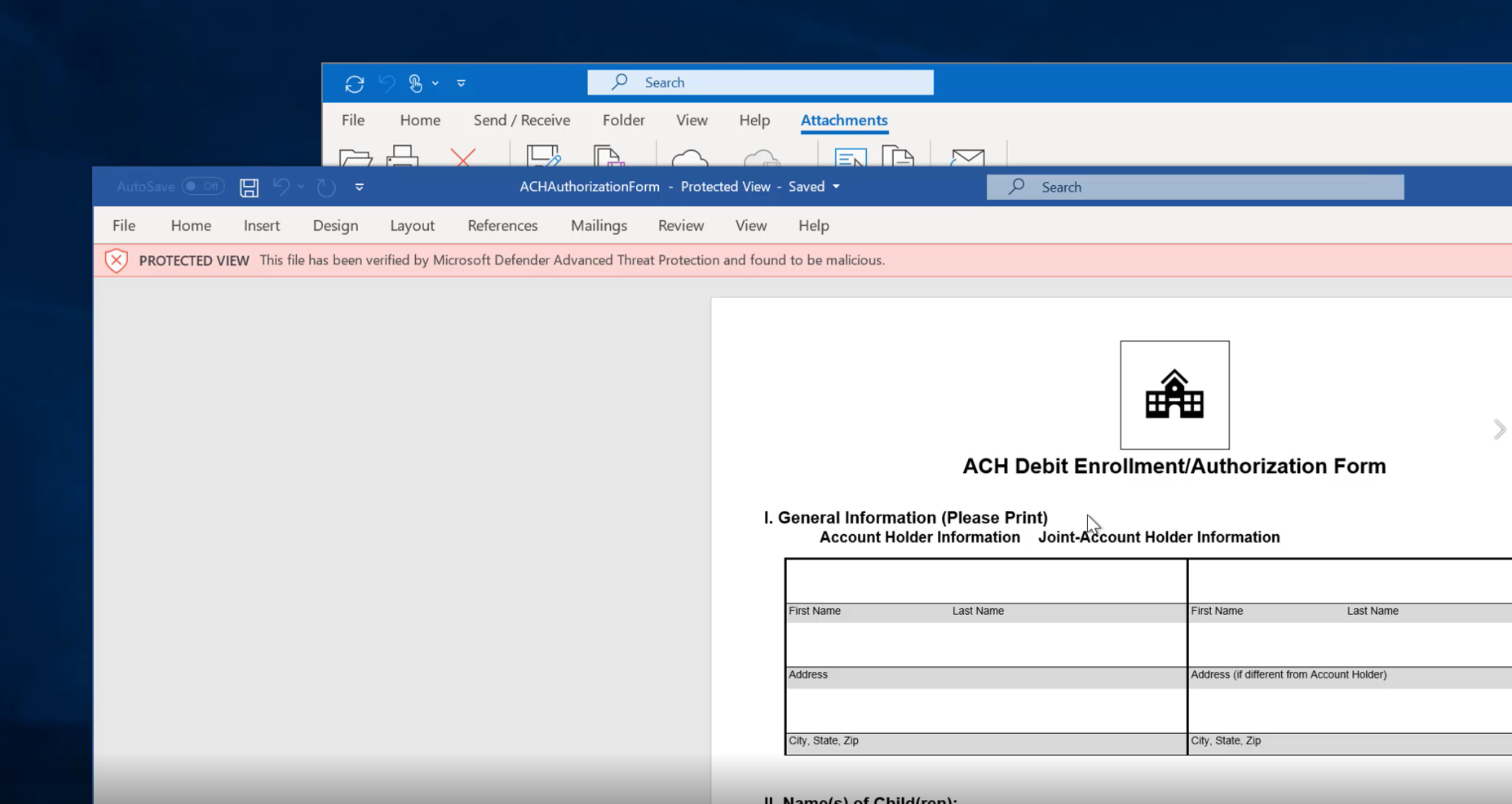 An image showing how you can verify documents as safe before you open them.