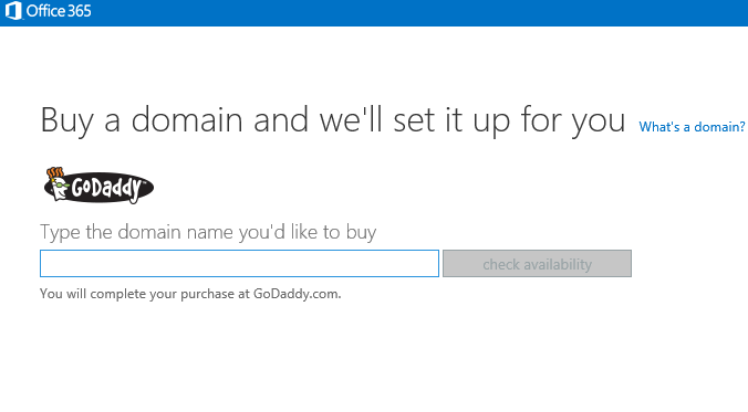 Purchase your custom GoDaddy domain directly through Office 365 | Microsoft  365 Blog