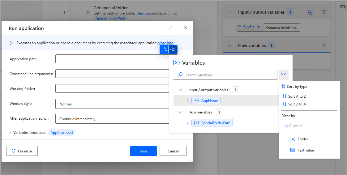 Revamped variable picker