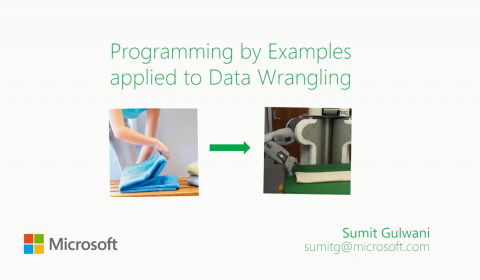 Data Wrangling using Programming by Examples