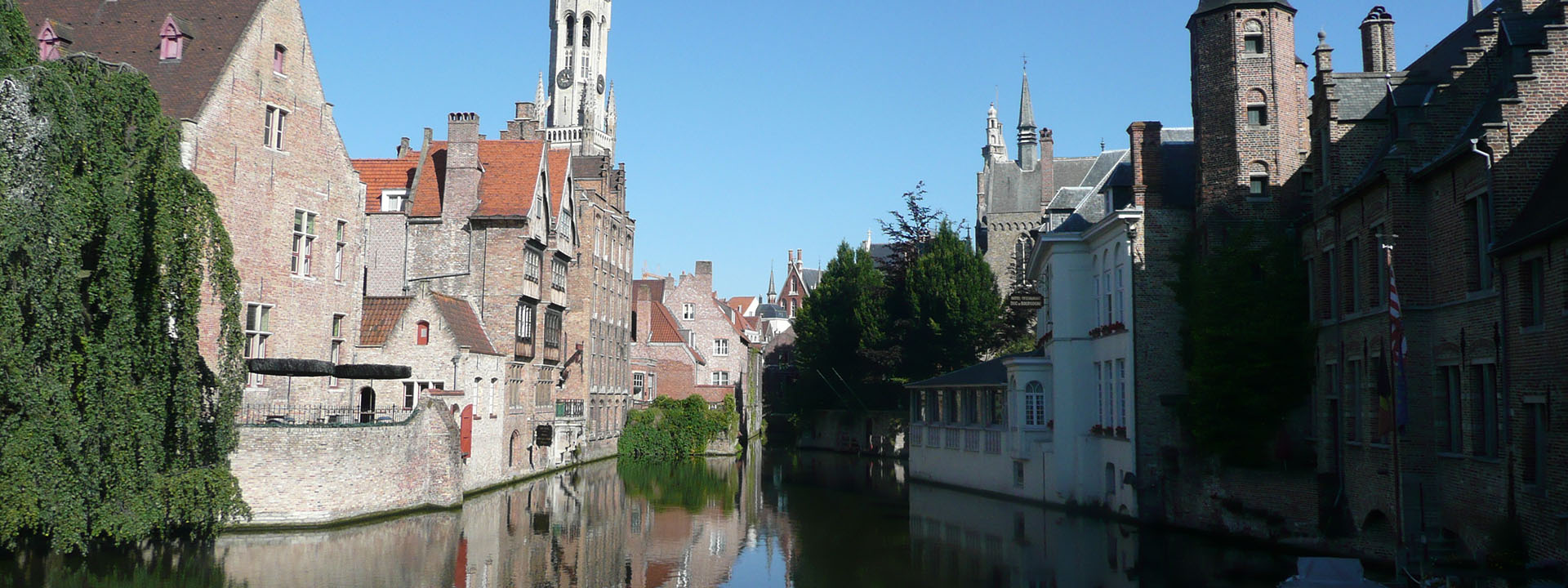 Historic Bruges canal, Belguim