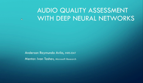 Deep Neural Network Models for Audio Quality Assessment STILL