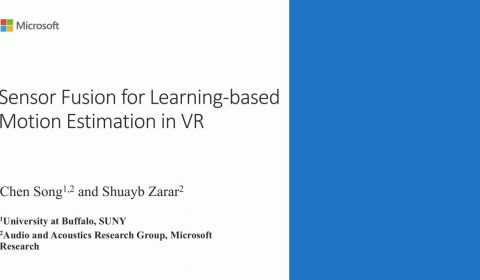 Sensor Fusion for Learning-based Motion Estimation in VR