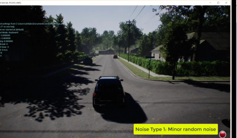 AirSim Camera Noise and Interference Simulation