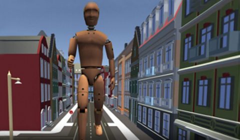 Video: I am a Giant: Walking in Large Virtual Environments at High Speed Gains