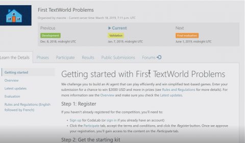 Video: First TextWorld Problems Challenge - Getting Started