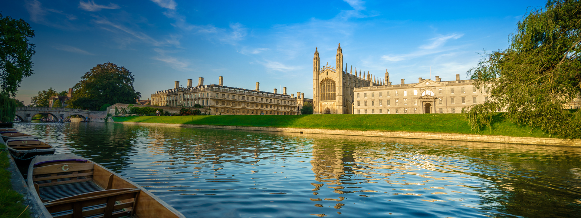 beautiful view of University of Cambridge campus