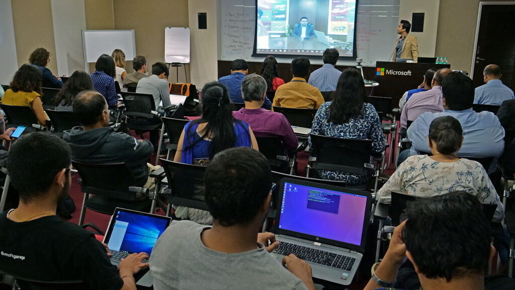 photo of attendees at a conference