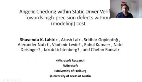 Angelic Checking within Static Driver Verification