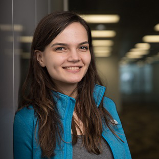 Portrait of Raluca Georgescu from Microsoft Research and speaker at the Microsoft Research AI and Gaming Research Summit