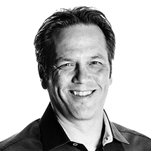 Portrait of Phil Spencer from Microsoft and speaker at the Microsoft Research AI and Gaming Research Summit