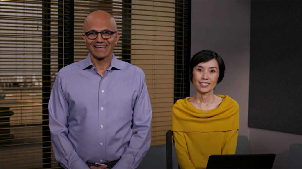 video: Eyes First games demo with Satya Nadella and Bernice You