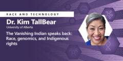 Dr. Kim TallBear giving a talk on The Vanishing Indian Speaks Back: Race, Genomics, and Indigenous Rights for Microsoft Research