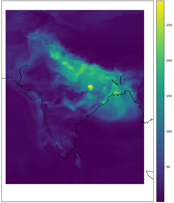 Data Driven Air Pollution heatmap