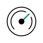 speed icon: speedometer